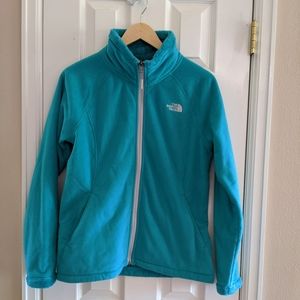 North Face teal fleece